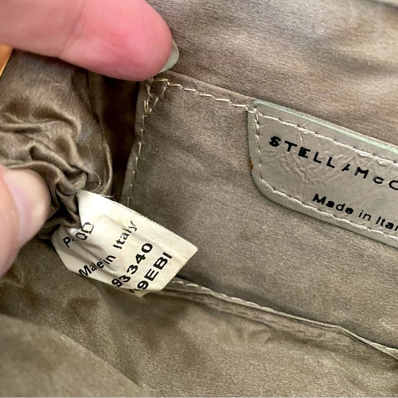 ♦️SOLD♦️ Stella McCartney Minaudière Wheat Gold Tan Crochet Kiss-Lock Clutch - Picture 12 of 17